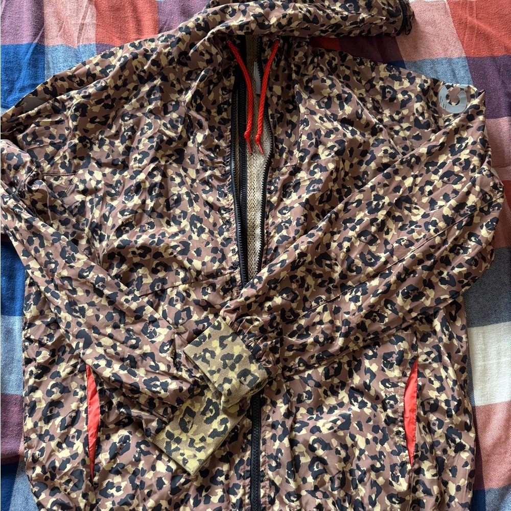 Crooks & Castles Leopard Print Windbreaker Jacket – Size M